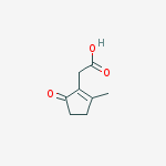 1-Cyclopentene-1-acetic acid, 2-methyl-5-oxo-