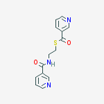 3-Pyridinecarbothioic acid, S-[2-[(3-pyridinylcarbonyl)amino]ethyl] ester