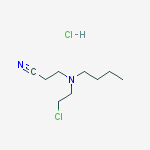 3-[butyl(2-chloroethyl)amino]propanenitrile hydrochloride (1:1)