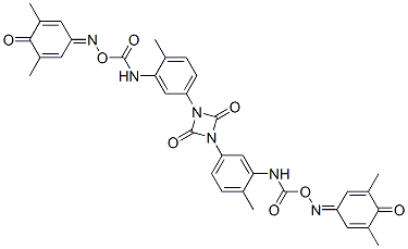 1,3-bis[3-[[[[(3,5-dimethyl-4-oxocyclohexa-2,5-dien-1-ylidene)amino]oxy]carbonyl]amino]-p-tolyl]-1,3-diazetidine-2,4-dione