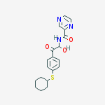 N-[2-(4-cyclohexylsulfanylphenyl)-1-hydroxy-2-oxoethyl]pyrazine-2-carboxamide
