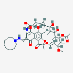 (14E,24E)-8-[(azonan-1-ylamino)methylidene]-5,6,17,19-tetrahydroxy-23-methoxy-2,4,12,16,18,20,22-heptamethyl-1,9,11-trioxo-1,2,8,9-tetrahydro-2,7-(epoxypentadeca[1,11,13]trienoimino)naphtho[2,1-b]furan-21-yl acetate
