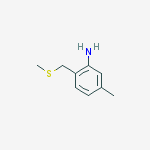 Benzenamine, 5-methyl-2-[(methylthio)methyl]-