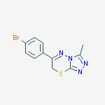 7H-1,2,4-Triazolo[3,4-b][1,3,4]thiadiazine, 6-(4-bromophenyl)-3-methyl-