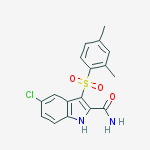 1H-Indole-2-carboxamide, 5-chloro-3-[(2,4-dimethylphenyl)sulfonyl]-