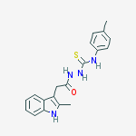 2-[(2-methyl-1H-indol-3-yl)acetyl]-N-(4-methylphenyl)hydrazinecarbothioamide