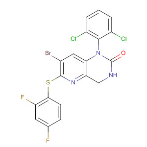 Pyrido[3,2-d]pyrimidin-2(1H)-one,7-bromo-1-(2,6-dichlorophenyl)-6-[(2,4-difluorophenyl)thio]-3,4-dihydro-