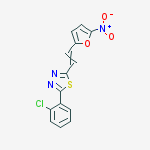 1,3,4-Thiadiazole, 2-(2-chlorophenyl)-5-[2-(5-nitro-2-furanyl)ethenyl]-