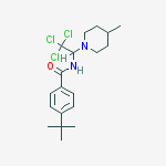 4-tert-butyl-n-[2,2,2-trichloro-1-(4-methylpiperidin-1-yl)ethyl]benzamide