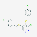 3-chloro-4,5-bis[(4-chlorobenzyl)sulfanyl]pyridazine