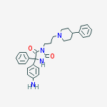 5-(4-aminophenyl)-5-phenyl-3-[3-(4-phenylpiperidin-1-yl)propyl]imidazolidine-2,4-dione