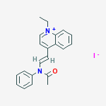 4-{2-[Acetyl(phenyl)amino]vinyl}-1-ethylquinolinium iodide