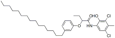 N-(3,5-Dichloro-2-hydroxy-4-methylphenyl)-2-(3-pentadecylphenoxy)butanamide