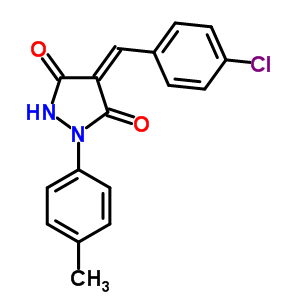 (4Z)-4-(4-chlorobenzylidene)-1-(4-methylphenyl)pyrazolidine-3,5-dione