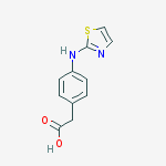 Benzeneacetic acid, 4-(2-thiazolylamino)-