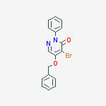 3(2H)-Pyridazinone, 4-bromo-2-phenyl-5-(phenylmethoxy)-