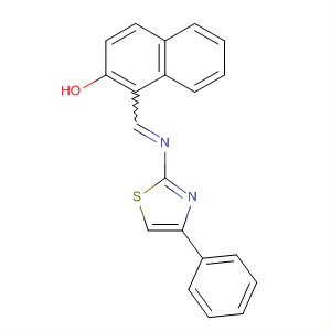 2-Naphthalenol, 1-[[(4-phenyl-2-thiazolyl)imino]methyl]-