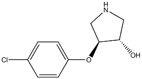 3-Pyrrolidinol, 4-(4-chlorophenoxy)-, trans-