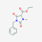 ETHYL 1-BENZYL-3-METHYL-2,5-DIOXO-IMIDAZOLIDINE-4-CARBOXYLATE