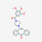 5-[4-(3,4,5-trimethoxybenzoyl)piperazin-1-yl]dibenzo[2,1-b:2',1'-f][7]annulen-11-one