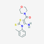 4-amino-3-(2-methylphenyl)-5-(morpholin-4-ylcarbonyl)-1,3-thiazole-2(3H)-thione