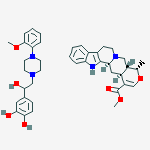 methyl (19alpha)-19-methyl-16,17-didehydro-18-oxayohimban-16-carboxylate - 4-{1-hydroxy-2-[4-(2-methoxyphenyl)piperazin-1-yl]ethyl}benzene-1,2-diol (1:1)