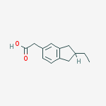 1H-Indene-5-acetic acid, 2-ethyl-2,3-dihydro-