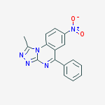 [1,2,4]Triazolo[4,3-a]quinazoline, 1-methyl-7-nitro-5-phenyl-