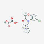 6-chloro-2-ethyl-4-(2-pyrrolidin-1-ylpropyl)-2H-1,4-benzoxazin-3(4H)-one ethanedioate
