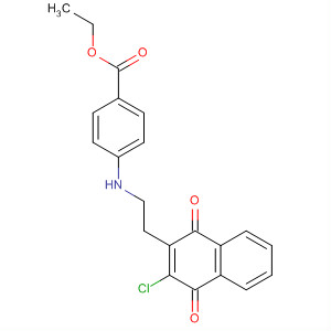 Benzoic acid,4-[[(3-chloro-1,4-dihydro-1,4-dioxo-2-naphthalenyl)methyl]methylamino]-, ethyl ester