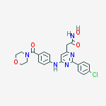 2-[2-(4-chlorophenyl)-6-{[4-(morpholin-4-ylcarbonyl)phenyl]amino}pyrimidin-4-yl]-N-hydroxyacetamide