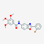 N-[2-(2-bromophenyl)-1,3-benzoxazol-5-yl]-3,4,5-trimethoxybenzamide