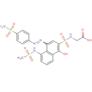 Glycine,N-[[4-[[4-(aminosulfonyl)phenyl]azo]-1-hydroxy-5-[(methylsulfonyl)amino]-2-naphthalenyl]sulfonyl]-