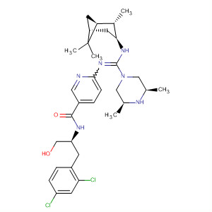 3-Pyridinecarboxamide,N-[(1S)-2-(2,4-dichlorophenyl)-1-(hydroxymethyl)ethyl]-6-[[[(3S,5R)-3,5-dimethyl-1-piperazinyl][[(1S,2S,3S,5R)-2,6,6-trimethylbicyclo[3.1.1]hept-3-yl]amino]methylene]amino]-