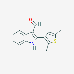 1H-INDOLE-3-CARBOXALDEHYDE,2-(2,5-DIMETHYL-3-THIENYL)-