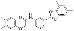 ACETAMIDE,N-[3-(5,7-DIMETHYL-2-BENZOXAZOLYL)-2-METHYLPHENYL]-2-(3,4-DIMETHYLPHENOXY)-