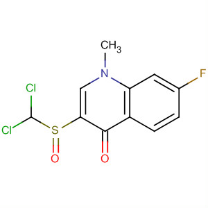 4(1H)-Quinolinone, 3-[(dichloromethyl)sulfinyl]-7-fluoro-1-methyl-