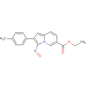 6-Indolizinecarboxylic acid, 2-(4-methylphenyl)-3-nitroso-, ethyl ester