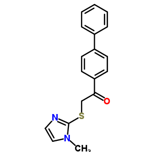 1-(biphenyl-4-yl)-2-[(1-methyl-1H-imidazol-2-yl)sulfanyl]ethanone
