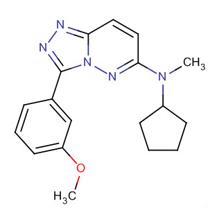 1,2,4-Triazolo[4,3-b]pyridazin-6-amine,N-cyclopentyl-3-(3-methoxyphenyl)-N-methyl-