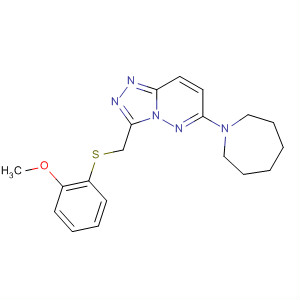 1,2,4-Triazolo[4,3-b]pyridazine,6-(hexahydro-1H-azepin-1-yl)-3-[[(2-methoxyphenyl)thio]methyl]-