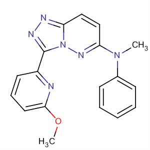 1,2,4-Triazolo[4,3-b]pyridazin-6-amine,3-(6-methoxy-2-pyridinyl)-N-methyl-N-phenyl-