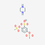 2,5-bis[(methylsulfonyl)oxy]benzenesulfonic acid - piperazine (1:1)