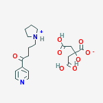 1-[4-oxo-4-(pyridin-4-yl)butyl]pyrrolidinium 3-carboxy-2-(carboxymethyl)-2-hydroxypropanoate