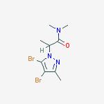 2-(4,5-dibromo-3-methylpyrazol-1-yl)-n,n-dimethylpropanamide