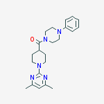 PIPERAZINE,1-[[1-(4,6-DIMETHYL-PYRIMIDIN-2-YL)-PIPERIDIN-4-YL]CARBONYL]-4-PHENYL-