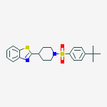 PIPERIDINE,4-(BENZO[D]THIAZOL-2-YL)-1-[[4-(TERT-BUTYL)PHENYL]SULFONYL]-