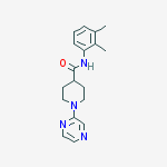 4-PIPERIDINECARBOXAMIDE,N-(2,3-DIMETHYLPHENYL)-1-PYRAZINYL-