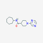 4-PIPERIDINECARBOXAMIDE,N-CYCLOHEPTYL-1-PYRAZINYL-