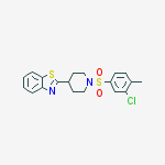 PIPERIDINE,4-(BENZO[D]THIAZOL-2-YL)-1-[(3-CHLORO-4-METHYLPHENYL)SULFONYL]-